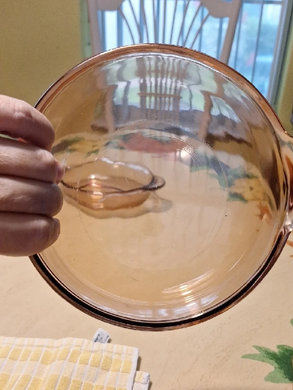 Vision Corningware Amber Glass Baking Bowls w/Side Handles